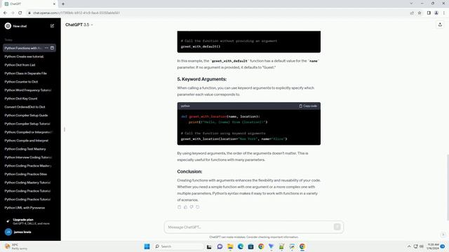 python create function with arguments