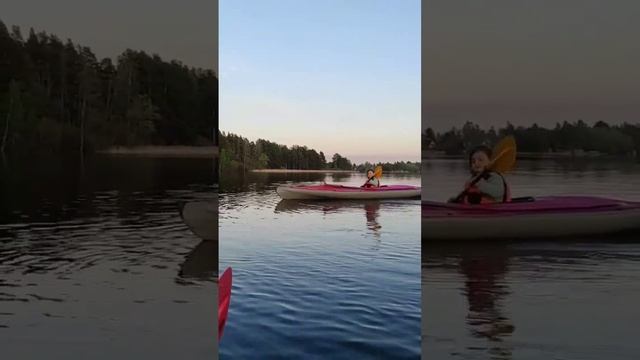 Байдарка Варзуга одноместная и шестилетняя Альвинка https://vk.com/id_alvinka #водные_приключения смотреть онлайн