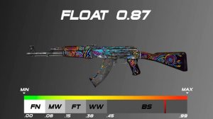 CSGO AK-47 | Nightwish - Skin wear/float