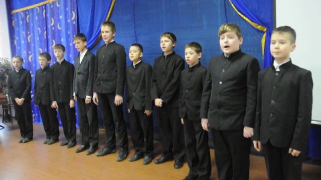 "Нам нужны такие корабли на море..." исполняет хор мальчиков "Царская песня" смотреть онлайн