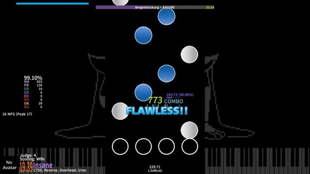 Etterna - Bergentrückung+ASGORE [Lv.19] - 1.0x 98,58% AA (FC) [J4] смотреть онлайн