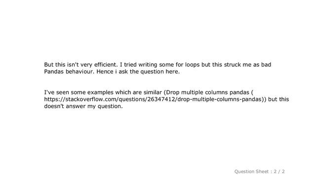 Pandas : Deleting multiple columns based on column names in Pandas смотреть онлайн
