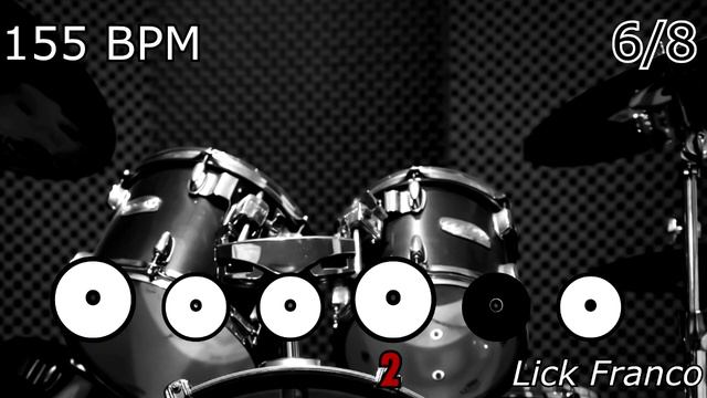 155 BPM 6/8 | Drum loop - Metronome смотреть онлайн