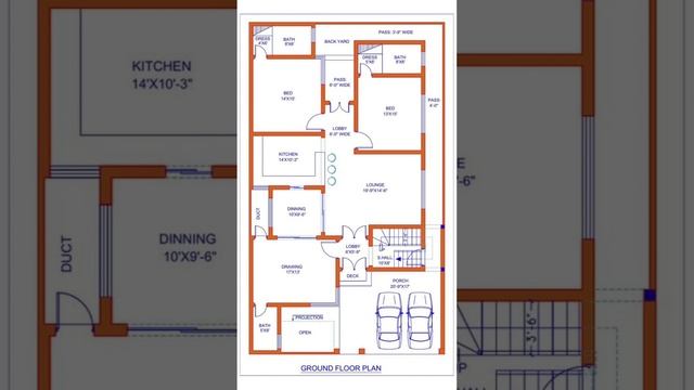 home plan | ground floor plan #homeplan #2dplan #2bhk #homedesign #newhomeplan #newhouse #autocad