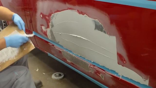 Ремонт и покраска автомобиля. Шпатлевка кузова смотреть онлайн