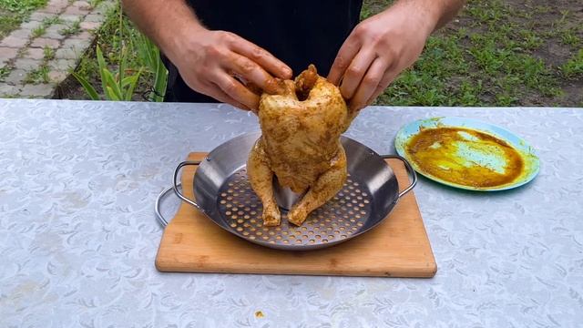 Курица с овощами в гриле!  #курицагриль  #курица