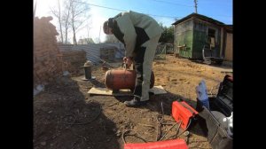 Печь для бани своими руками из газового баллона