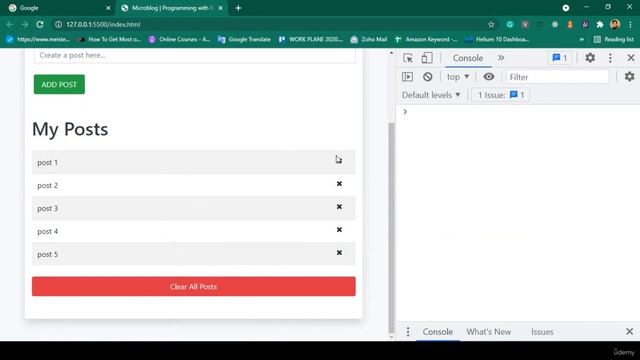 JavaScript Full Stack Developer COURSE: Observing the event object