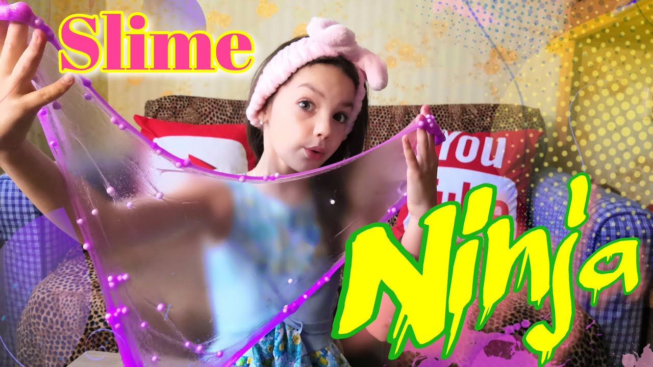 Фиолетовый слайм NINJA с шариками из Детского мира