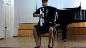 Кондратьева Ева Г.  Петерсбурский, обр.  М.  Двилянского "Синий платочек"