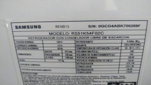 ремонт и техническое обслуживание холодильника Samsung RS51K54F02C Repación y Mantenimiento