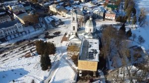 ТАРУСА с высоты птичьего полета! Достопримечательности Тарусы в этом видео!.mp4