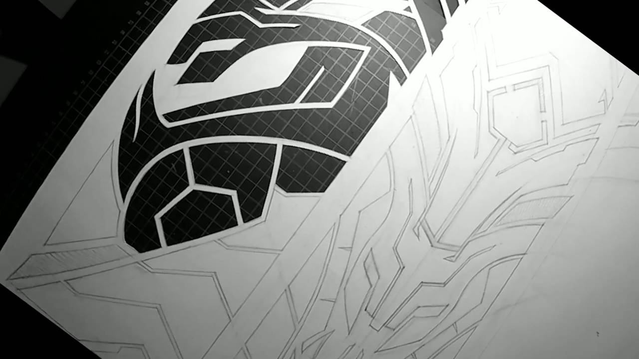 BT049 Gydra - Dystopia EP stencil process