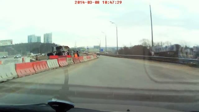 дорога по Новорижскому шоссе в горнолыжный комплекс 