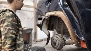 LADA KALINA,Полная наша работа(ЧАСТь 2)заканчиваем сварочные работы, переходим на следующий этап.