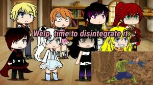 RWBY Reacts To Superman Vs Hulk Animation (Part 2/3) - Taming The Best ||