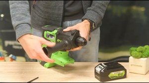 Обзор аккумуляторного перфоратора Greenworks 24V GD24SDS2, арт. 3803007