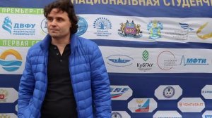 Главный тренер СПбГУПТД Игорь Зазулин после матча СГУ - СПбГУПТД (0:2)