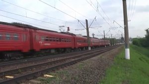 ЭД4М-0408 аэроэкспресс с приветливым машинистом