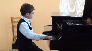 Егор Путилин: И.-С. Бах, Двухголосная Инвенция № 8; К. Черни, Этюд № 12; Г. Сасько, Рэгтайм