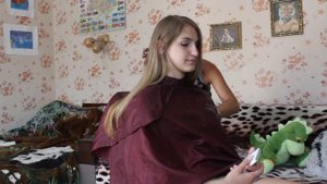 VLOG Я колобок!  36 неделя беременности. Настя красит волосы.