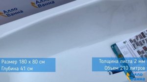 Обзор стальной ванны BLB Atlantica 180х80
