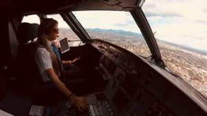 Airbus A320 Landing | Girl Pilot Landing in MEX 05R | 3 minutes of aviation