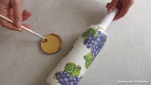 Декор бутылки. Декупаж бутылки своими руками.