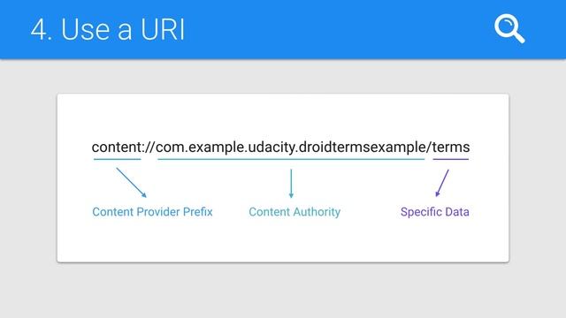 Android Tutorials by JavaCourseDrive - Uniform Resource Identifier | Content Provider