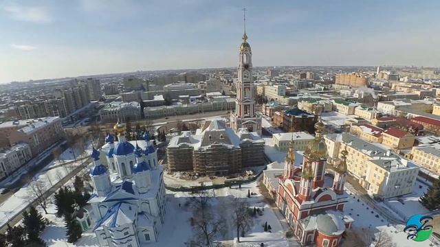 Аэросъемка. Казанский мужской монастырь г. Тамбов. смотреть онлайн