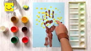 Осенние дерево. Рисуем пальчиками . Пальчиковое рисование. Урок рисования для детей от 2 лет.