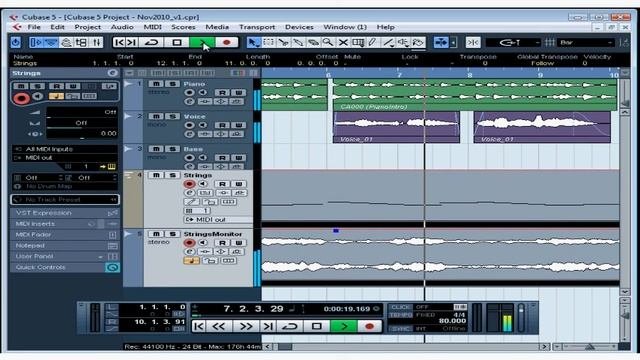 Cubase 5 Tutorial - Lesson 21: First Midi