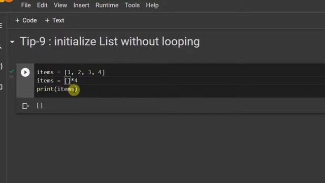 Python Tips for beginners : 9. Initialize list items without iteration loop #python #100PythonTips
