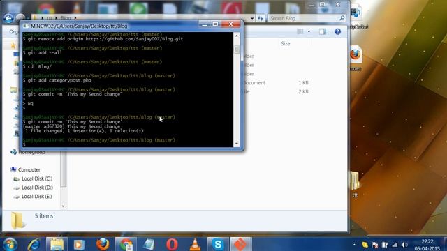 Git Tutorials 3-Add,commit and push Changes смотреть онлайн