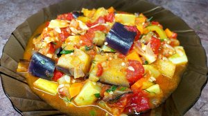 Соте из баклажанов и кабачков . Очень вкусный и полезный рецепт!