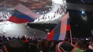 сочи 2014 - нас не догонят! выход сборной России!