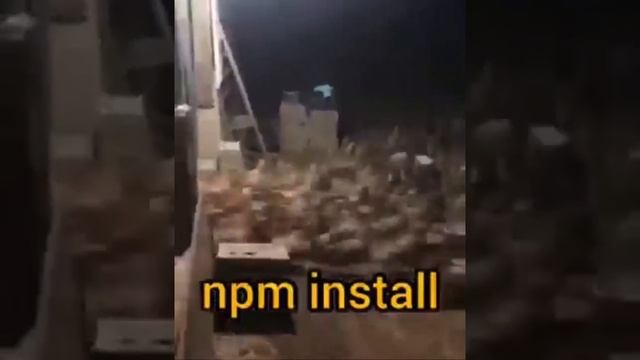 Asi se siente un npm install (meme de programacion)