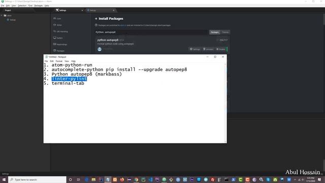 Python: How to Install Atom and turn it into a Python IDE - Python Full Course - Learn Python