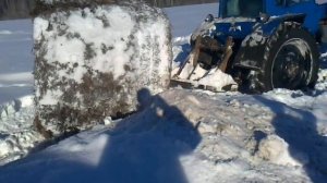 мтз 80 глубокий снег