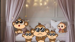 Մանկական երգ | считалочка на армянском | Hayeren multer | 5 little monkeys | 5 обезьянок прыгали