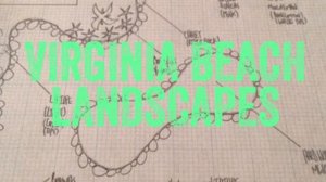 3D Landscape design layouts and free hand landscape drawing. Virginia Beach Landscapes