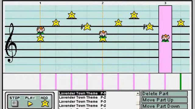 Lavender Town (Red/Blue) in Mario Paint Composer смотреть онлайн