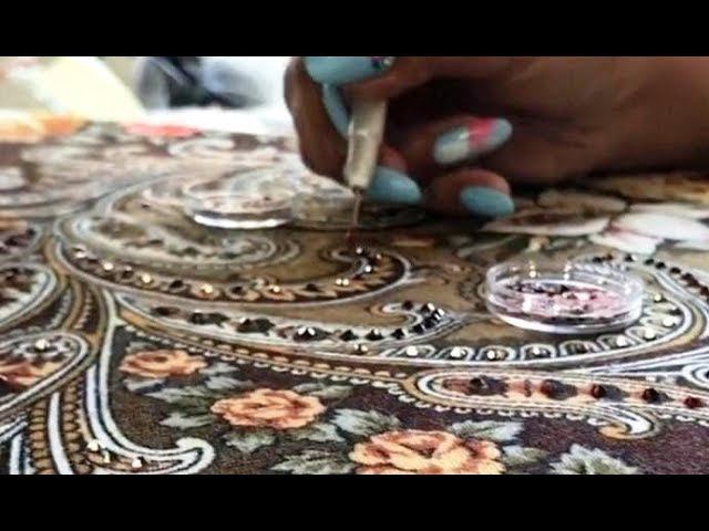 Павловопосадский платок Тайна сердца 1437-17 с кристаллами Swarovski смотреть онлайн