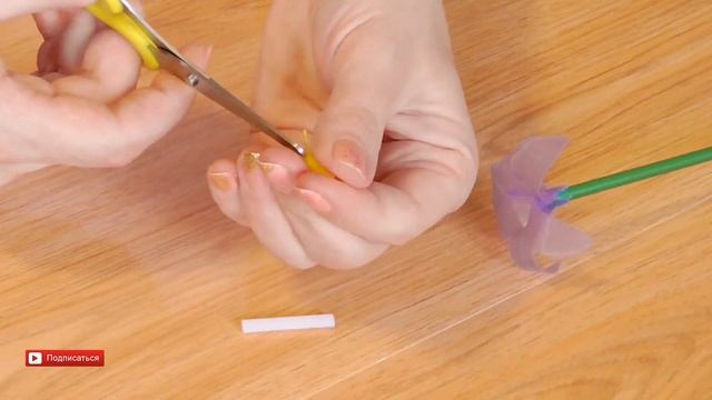 DIY. Нежная ЛИЛИЯ из коктейльных ТРУБОЧЕК своими руками