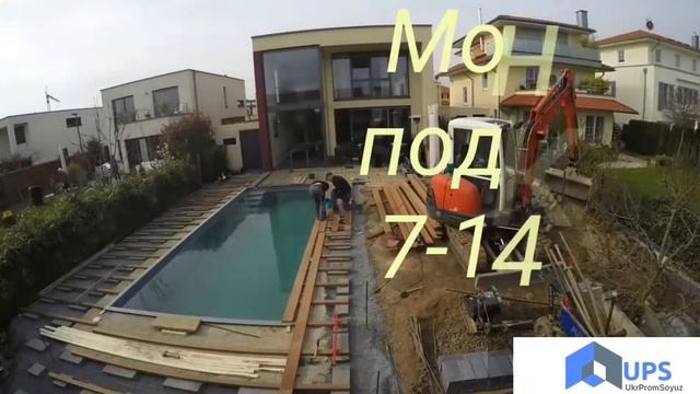 Монтаж композитного бассейна. Строительство басснйна под ключ