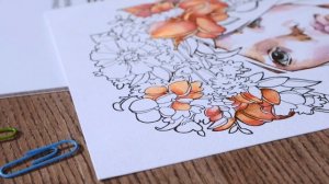 Рисуем портрет акварельными маркерами SKETCHMARKER AQUA