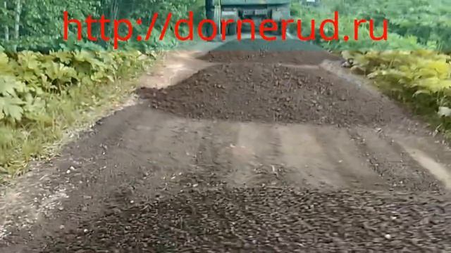 Первый этап строительства дороги из активного сталеплавильного щебня смотреть онлайн