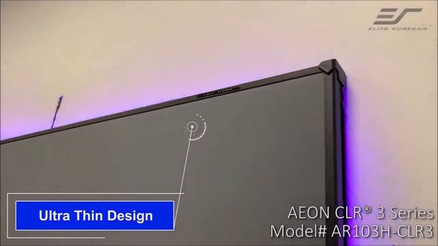 ♾️ Elite Screens Aeon CLR® 3 at Design Center Furniture Testimonial ALR CLR® Fixed Frame Screen 1 смотреть онлайн