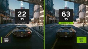 Геймплей Cyberpunk 2077 c NVIDIA DLSS 3 и Ray Tracing