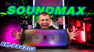 Портативная аудиосистема SoundMAX SM PS 4203